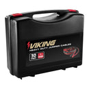 VIKING 57802 Cables de Arranque de Servicio Pesado de 30 pies, Calibre 1, con Estuche de Almacenamiento