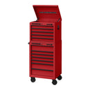 U.S. GENERAL 27 pulg. x 22 pulg. Gabinete rodante, Serie 3, Rojo