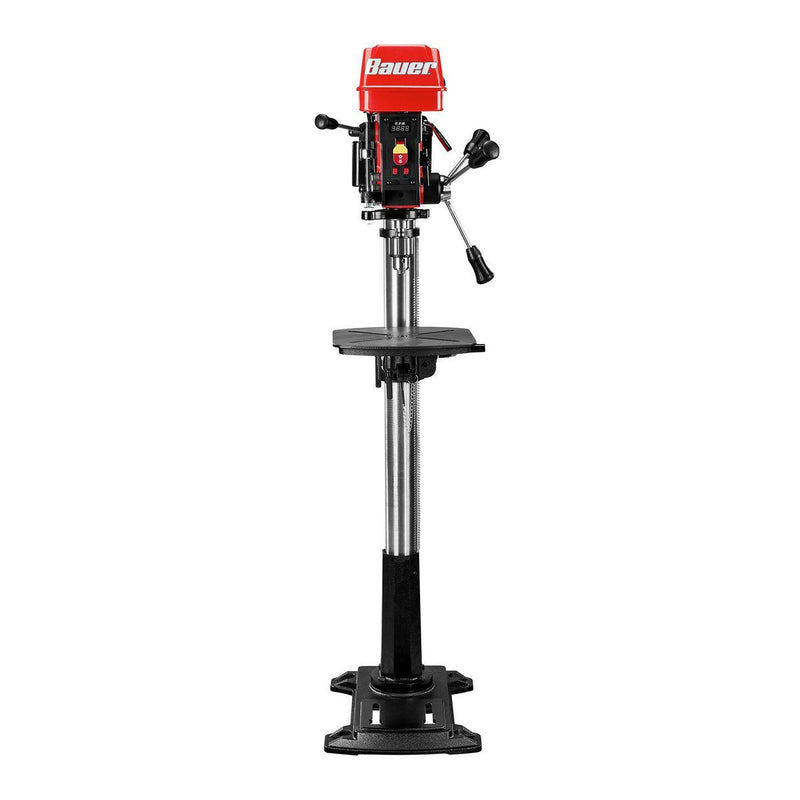 BAUER 58783 Taladro de Columna de Velocidad Variable de 17 Pulgadas con Luz