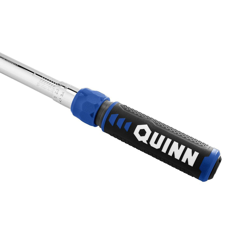 QUINN 58994 Llave de torque de trinquete de 3/8 de pulgada, con un rango de torsión de 20 a 100 libras-pie.