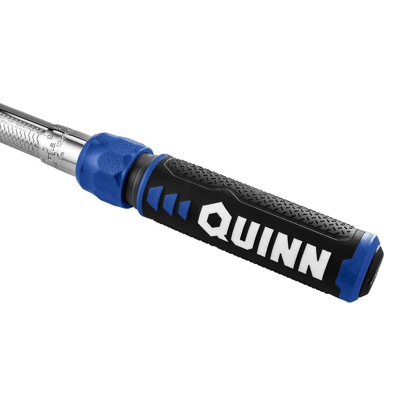 QUINN 58995 Torque de torsión de clic de 1/2 pulgada, con un rango de torsión de 50 a 250 libras-pie.