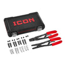 ICON 59149 Juego de Alicates para Anillos de Retención con Punta Reemplazable, 2 piezas