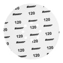 Discos de lija para paneles de yeso BAUER de 9 pulgadas, grano 120, con cierre de velcro, paquete de 5 unidades