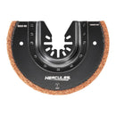 HERCULES 70201 Cuchilla en Forma de Media Luna con Grano de Carburo de 3-5/8 in. para Herramientas Múltiples Oscilantes