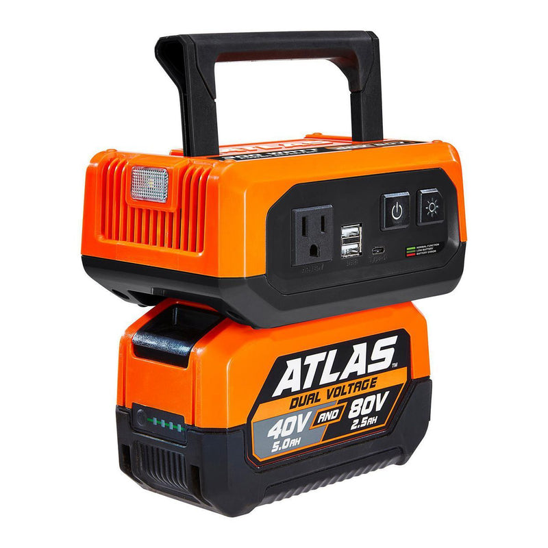 ATLAS 70499 Inversor de 300 Vatios a Batería de 40V y 80V - Solo Herramienta