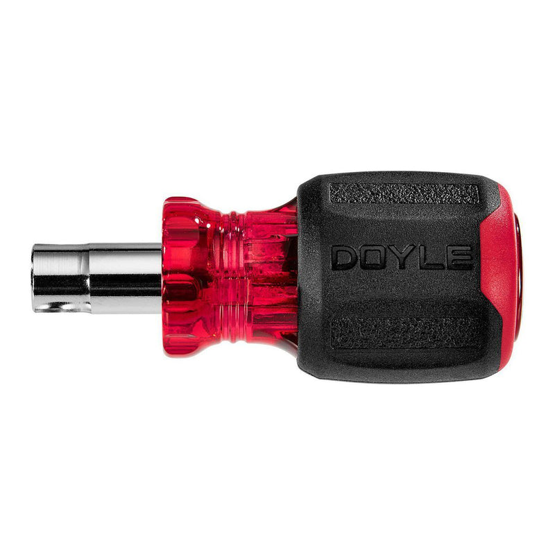 DOYLE 70688 Destornillador Multibit Stubby 6 en 1 / Destornillador de Tuercas