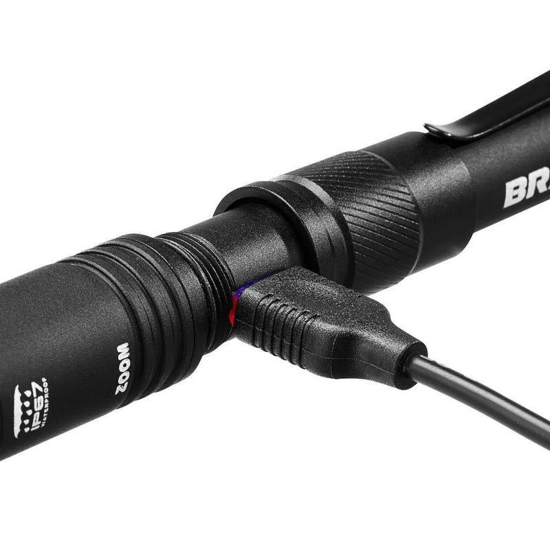 BRAUN 70806 Linterna de boligrafo recargable de 450 lumenes