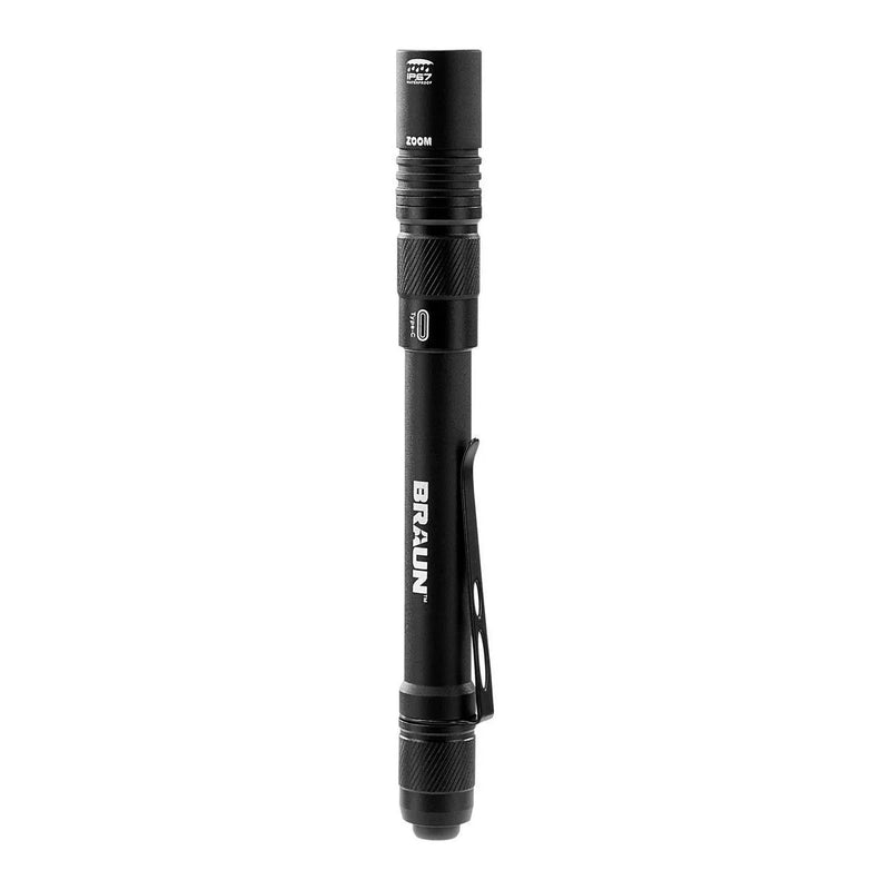 BRAUN 70806 Linterna de boligrafo recargable de 450 lumenes