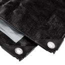 70915 Lona Extrema, Resistente a las Inclemencias del Tiempo, 6 pies x 8 pies, Plateada y Negra