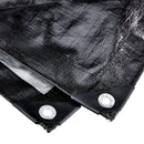 70916 Lona de 16 pies x 20 pies, de Uso Extremo, Resistente a la Intemperie, en color plata y negro