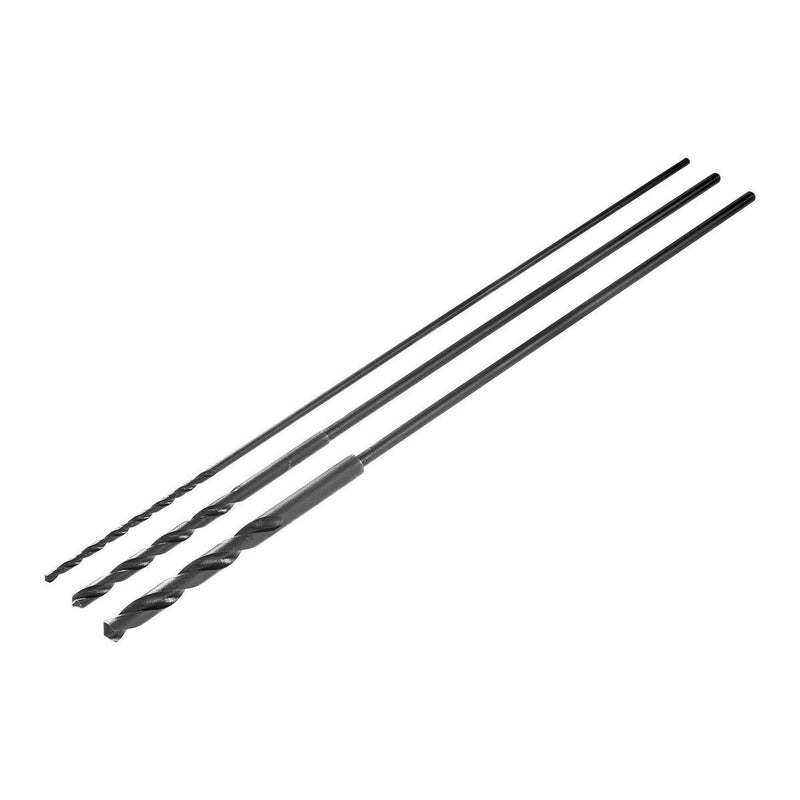 WARRIOR 70927 Juego de Brocas Largas para Madera de 1/4 in., 7/16 in. y 5/8 in. x 25 in., de 3 Piezas