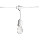 LUMINAR OUTDOOR 70990 Luces de Cadena LED para Exterior de 24 pies, Blancas