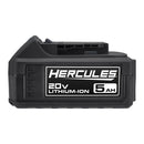 HERCULES 71262 Kit de Inicio con Batería de Litio de Alto Rendimiento de 20V de 5 Ah y Cargador Multivoltaje de 4 Amperios