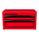 U.S. GENERAL 72438 Mini Caja de Herramientas de Acero, Color Rojo