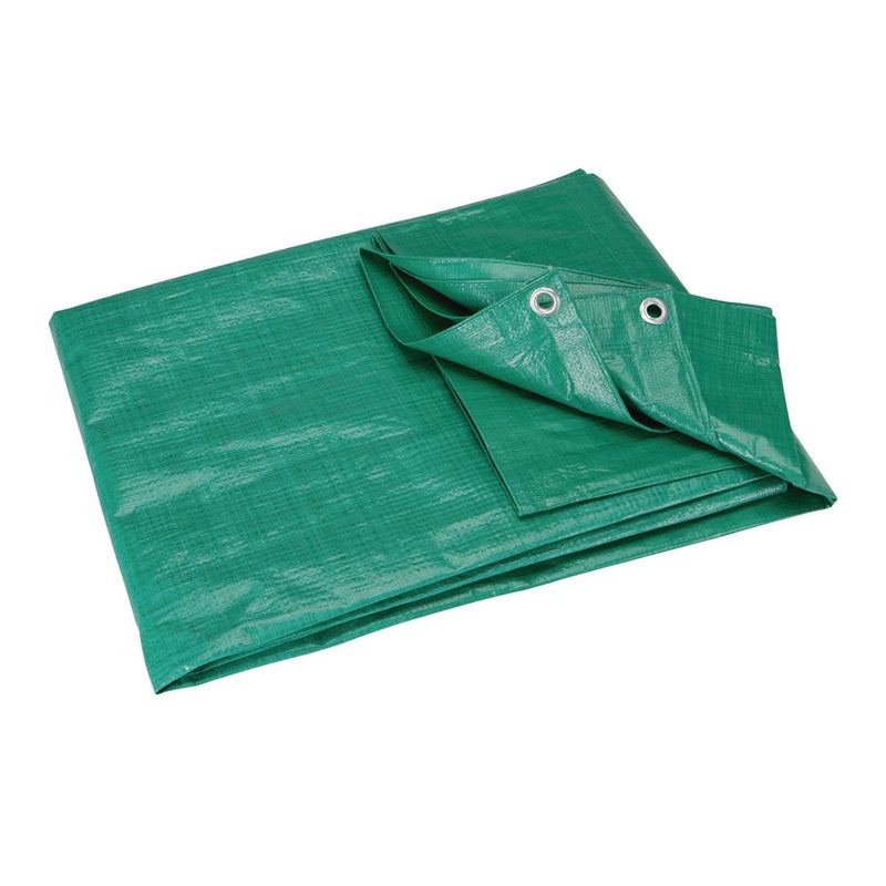 HFT 60458 Lona Resistente A La Intemperie 11 pies 4 pulg. X 15 pies 6 pulg. Verde Para Granja, Multiusos