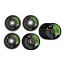 4 pulg. De metal pulido / Cortar / Flap Rueda Surtido Set 10 Pc.