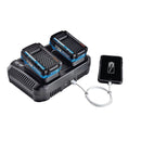 HERCULES 56224 Cargador Rápido De Puerto Dual Multivoltaje De Iones De Litio 20v / 12v Con Doble USB