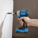 HERCULES 56531 Atornillador De Impacto Hexagonal Inalámbrico Iones De Litio De 20 V 1/4 pulg. (Solo Herramienta)