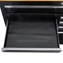 YUKON 56613 Gabinete De Almacenamiento Móvil De 9 Cajones Con Tapa De Madera Maciza, Negro, 46 pulg.