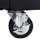 YUKON 56613 Gabinete De Almacenamiento Móvil De 9 Cajones Con Tapa De Madera Maciza, Negro, 46 pulg.