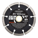 4-1 / 2 pulg. Segmentada hÃºmedo / seco del diamante del corte de la hoja