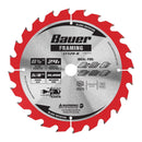 BAUER 57103 Hoja de Sierra Circular de Estructura 24T, 6-1 / 2 pulg.