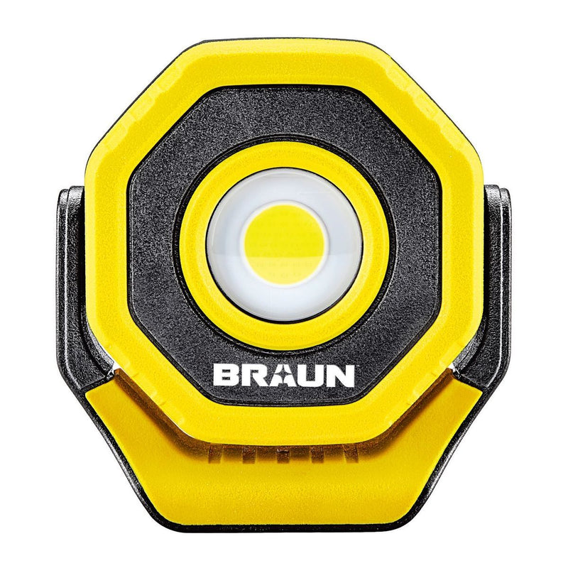 BRAUN 57187 Reflector LED Magnético Ultracompacto Recargable De 750 Lúmenes, Amarillo