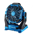 HERCULES 57275 Ventilador De Trabajo De Doble Potencia Iones De Litio De 20v / 120v (Solo Herramienta)
