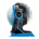 HERCULES 57275 Ventilador De Trabajo De Doble Potencia Iones De Litio De 20v / 120v (Solo Herramienta)