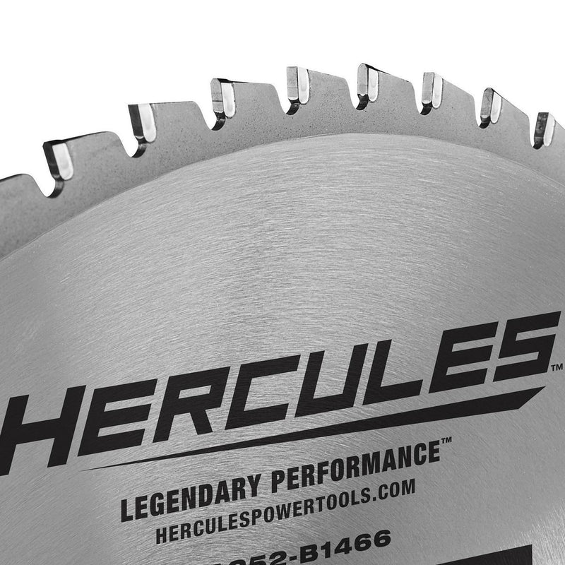 HERCULES 57321 Disco/Hoja de sierra circular de carburo Cermet 66T de 14 pulg. para sierras de corte de metal con eje de 1 pulg.