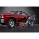 DAYTONA 57589 Gato de Piso Super Duty Rapid Pump® Perfil Bajo De 3 Toneladas, Rojo Metálico Candy Apple