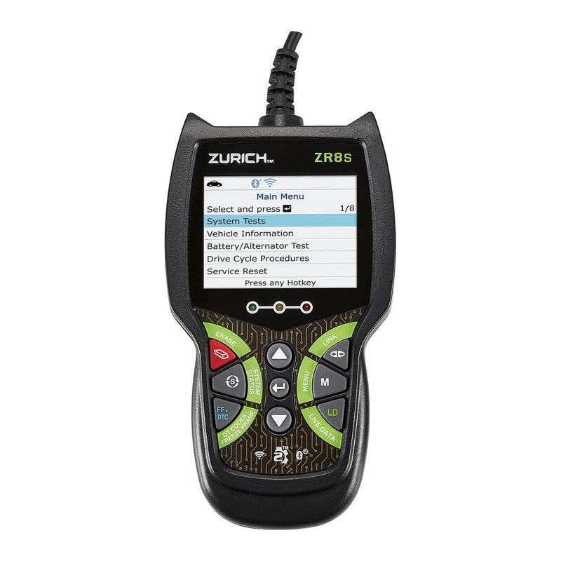 ZURICH 57667 Lector De Código ZR8s OBD2 Con Datos En Vivo