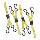 HAUL-MASTER 61920 Correas Resistentes Con Hebilla De Leva, Capacidad 400 lb. 6 pies x 1 pulg. 2 Uds