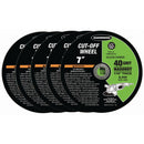 7 pulg. 40 Grit albañilerÃ­a de Corte de la rueda 5 Pk.