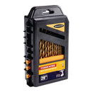 WARRIOR 61715 Juego De Brocas De Titanio Con Punta Partida, 29 piezas