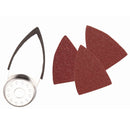 WARRIOR 68964 Juego De Papel Y Almohadilla Para Lijar Con Dedos Multiherramienta, 4 unidades