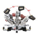 CHICAGO ELECTRIC 61969 Sierra De Inglete Compuesta Deslizante De Doble Bisel Con Sistema De Guía Láser, 12 pulg.