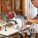 CHICAGO ELECTRIC 61969 Sierra De Inglete Compuesta Deslizante De Doble Bisel Con Sistema De Guía Láser, 12 pulg.