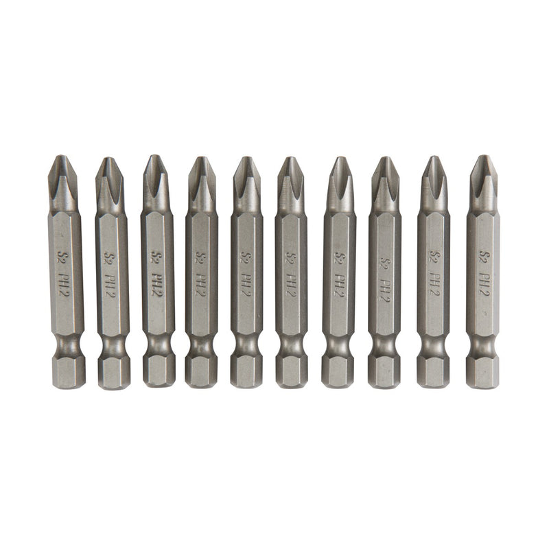 2 en. PH2 Phillips Insertar bits, 10 Pc.