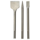 12 pulg. SDS Max Tipo de mamposterÃ­a cincel Bit Set, 3 Pc.