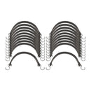 15 pulg. Pesado EPDM Amarre Conjunto, 20 Pc.