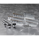 PITTSBURGH 69261 Juego de dados métricos y SAE Drive, 1/4 pulg., 3/8 pulg., 1/2 pulg, 64 piezas