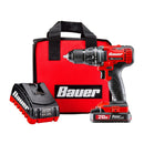 BAUER 64754 Kit De Taladro / Atornillador Con Batería De 1,5 Ah 20v Hypermax ™ Iones De Litio Inalámbrico 1/2 pulg. Cargador Rápido Y Bolsa