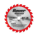 BAUER 63907 Hoja Sierra Circular Para Enmarcar 24T 6-1 / 2 pulg.