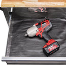 YUKON 64023 Gabinete/Banco De Trabajo Móvil Con Tablero De Madera Maciza, Negro, 46 pulg.