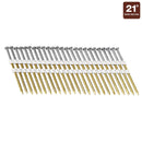 21 Â° 3 en. Bright Coated Framing Nails, 1000 Pc.