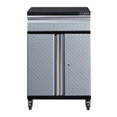 27 En. Garaje gabinete, 1 cajón con ruedas