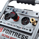 FORTRESS 64687 Compresor De Aire Manual Ultra Silencioso Para El Lugar De Trabajo de 1 Galón, 135 PSI