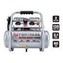 FORTRESS  64596 Compresor De Aire Ultra Silencioso Para El Lugar De Trabajo De 2 Galones y 135 PSI