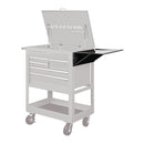 U.S. GENERAL 64642 Bandeja Lateral Plegable Para Carro De Herramientas, Negra